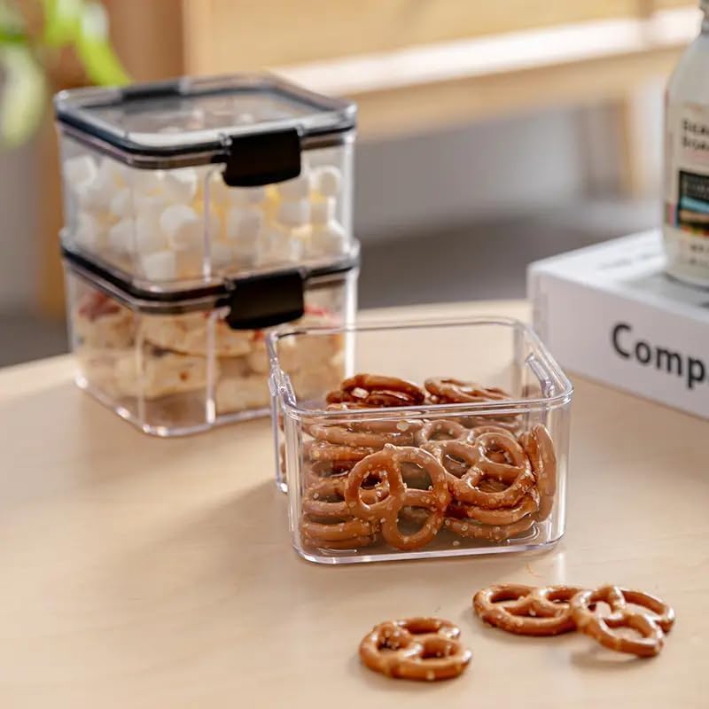 2PCS 460ml Stackable Food Storage Containers with Lids - Multi-functional Sealed Boxes for Kitchen Preservation - Image 1