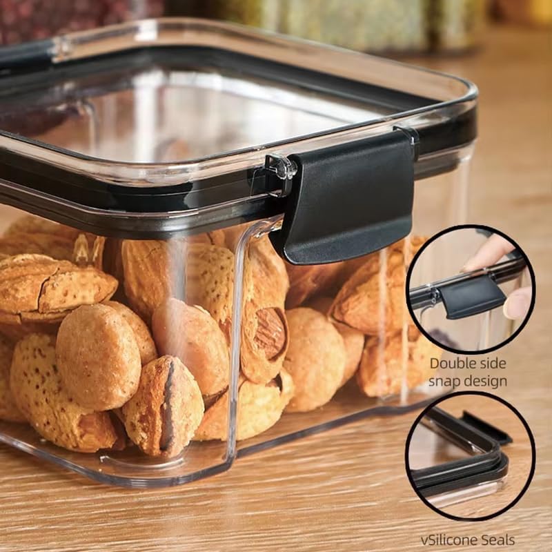 2PCS 460ml Stackable Food Storage Containers with Lids - Multi-functional Sealed Boxes for Kitchen Preservation - Image 4