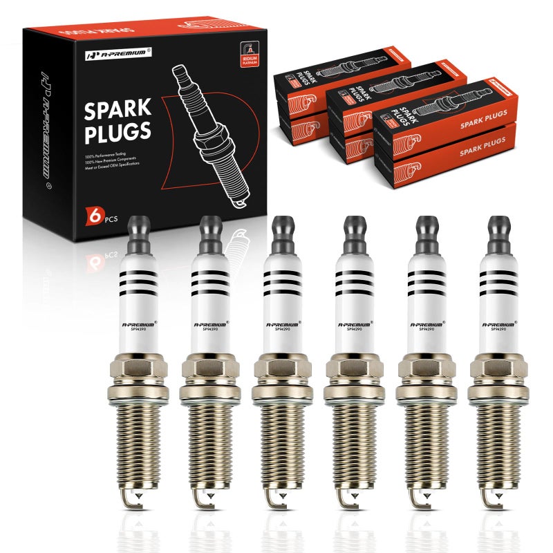 APremium Iridium Platinum Spark Plugs Compatible with Porsche Cayenne 2011201420162018 36L Pack of 6