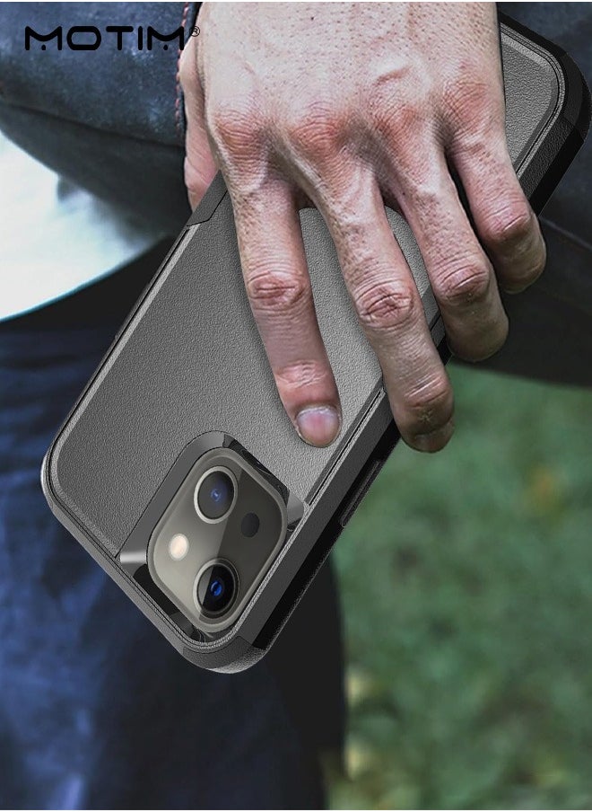 2 in 1 Phone Case for iPhone 14/14 Pro/14 Plus Drop Protection Heavy Duty Case, Hard Back TPU Bumper with Screen Lens Shockproof Anti-Scratch Cover