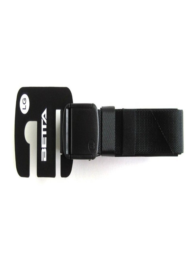 Betta 1.25 Inch Nylon Web Belt with Adjustable Buckle, Unisex (Medium, Black) - Image 2