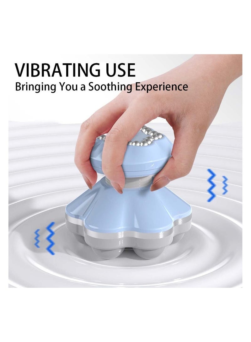 general Mini Handheld Massager - Portable Wireless Electric Vibrating Massager, USB Rechargeable Handheld, 6 Massage Heads for Shoulders and Legs - Muscle Relief and Relaxation - Image 3