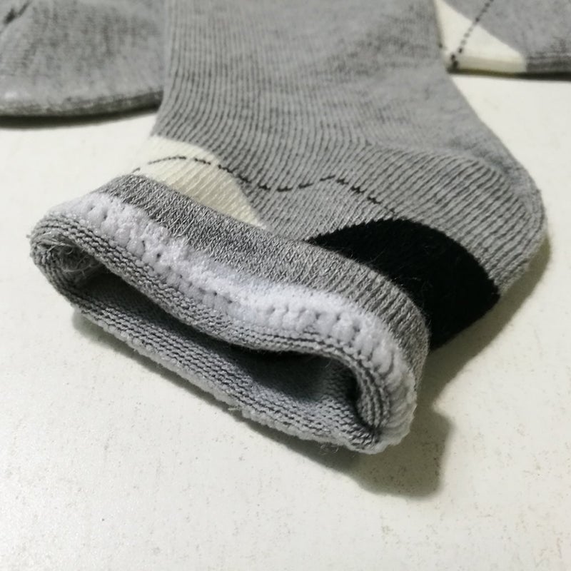 CSXD Little Kids Ankle Socks Girl Boys Cotton Cartoon Crew Socks Toddler Stockings Pack of 5, Argyle plaid Patterned, 6-8 Years Old - Image 4