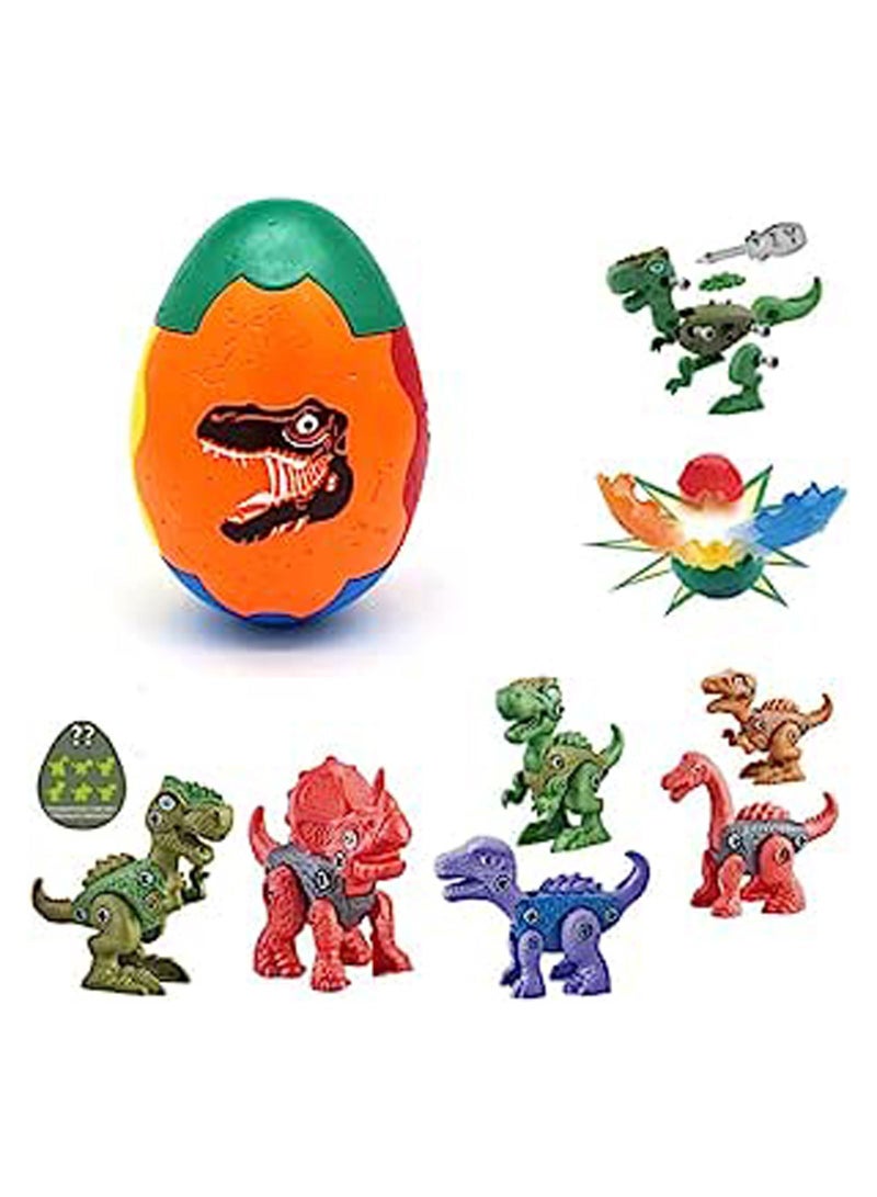 Fitto 3 Pieces Dinosaur Surprise Eggs with 3 Take Apart Dinosaur and Screw Drivers
