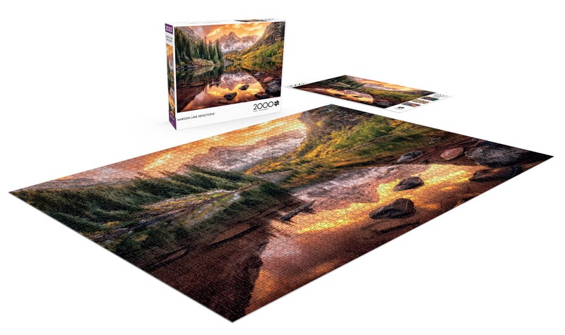 Buffalo Games - Joshua Snow - Maroon Lake Reflections - 2000 Piece Jigsaw Puzzle for Adults Challenging Puzzle Perfect for Game Nights - Finished Size is 38.50 x 26.50 - Image 4