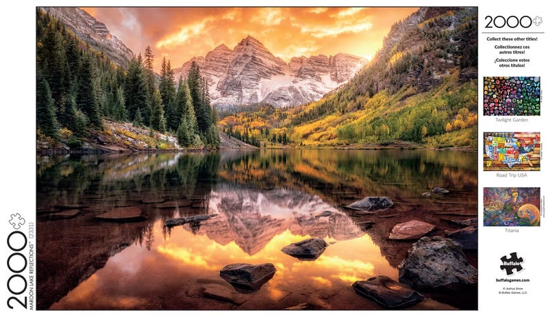 Buffalo Games - Joshua Snow - Maroon Lake Reflections - 2000 Piece Jigsaw Puzzle for Adults Challenging Puzzle Perfect for Game Nights - Finished Size is 38.50 x 26.50 - Image 5