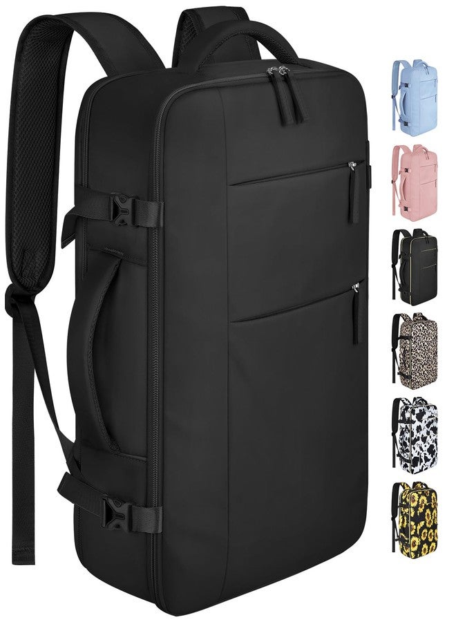 Capolo Travel Backpack for Women Men Waterproof Laptop Backpack Airlines Approved Carry On Backpack Bag Computer Bookbag for Business, Work, Traveling Fits 17 Inch Laptop(Black Zipper) - Image 1