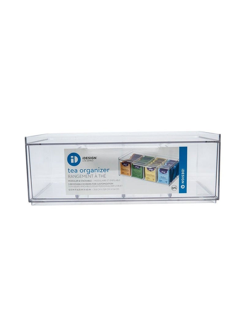 IDesign منظم تخزين الشاي كريسب من إنترديزاين شفاف - Image 1