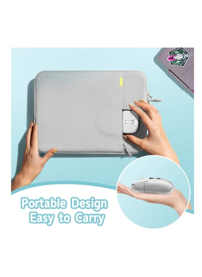I069PRO 2.4GHz Wireless Gaming Mouse,Portable Fully Transparent Mice,RGB Backlight Rechargeable Silent Mouse,3 Level Adjustable DPI,Cute Design Mice for Laptop/PC/Mac