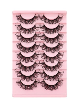 Eyelashes 20 22Mm Russian Strip Lashes That Look Like Extensions Dd Curl Dramatic False Eyelashes 8 Pairs Pack ; So Fluffy Lashes 02 - pzsku/Z84C7B4DFC679AFDCA504Z/45/_/1694502308/e574319f-ec09-4d64-8e47-ea1da35482ae