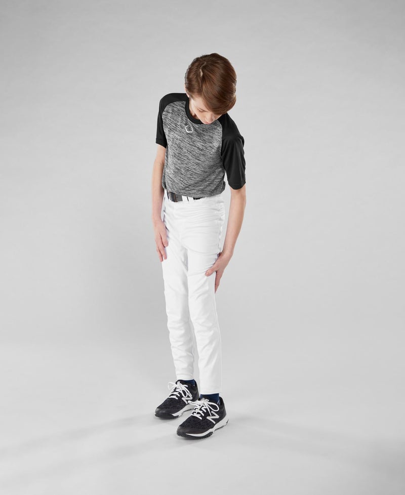EvoShield Junior Youth CT Game Pant | Baseball/Softball | Team White | YM Youth Medium - Image 2
