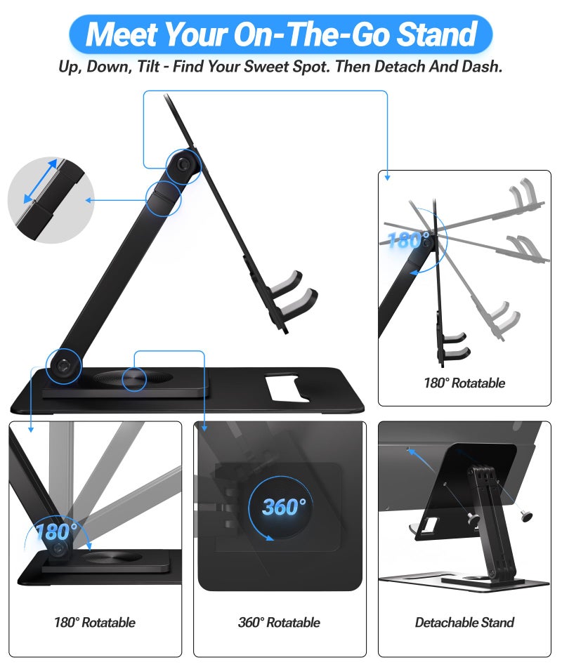 Ingnok Portable Monitor, Ultra Slim 15.6 Inch FHD IPS Laptop Screen Extender with Adjustable Stand, USB C Compatible, Ideal for Travel and Office - Image 5