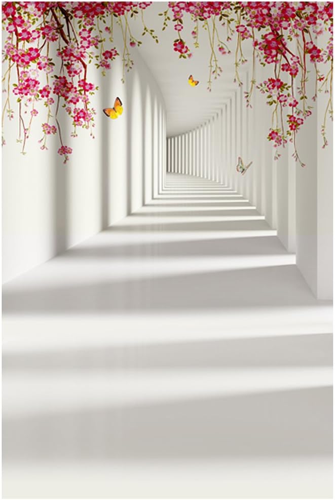 BPA 3D Butterfly Flower Photography Background - Image 1