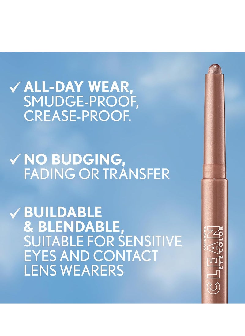 CoverGirl Covergirl Clean Eye Color, French Violet, Eyeshadow Sticks, Ultra Creamy Formula, Lightweight, Buildable Formula, Lasts All Day, Smudge-Proof, 0.05oz  - Image 4