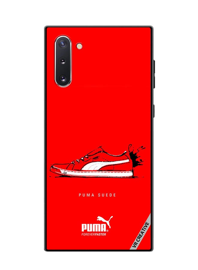 VR CREATIVE Protective Case Cover For Samsung Galaxy Note10 5G Puma Suede Design Multicolour - Image 1