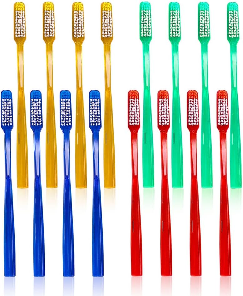 DR PERFECT Adult Smoker's Toothbrush Super Hard & Firm Bristles Pack of 12 - Image 1