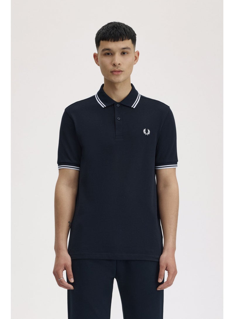 Fred Perry Polo shirt with contrast trim | Premium breathable mesh cotton short sleeve casual shirt with laurel wreath logo. - Image 1