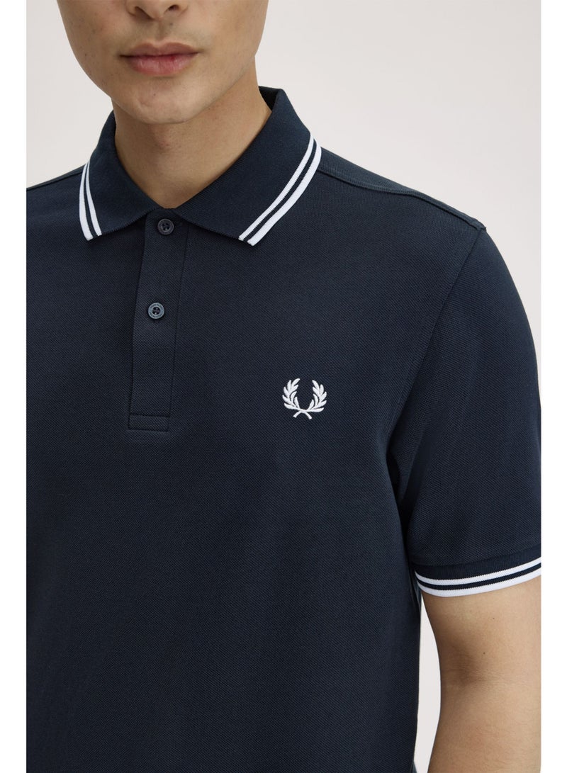 Fred Perry Polo shirt with contrast trim | Premium breathable mesh cotton short sleeve casual shirt with laurel wreath logo. - Image 5