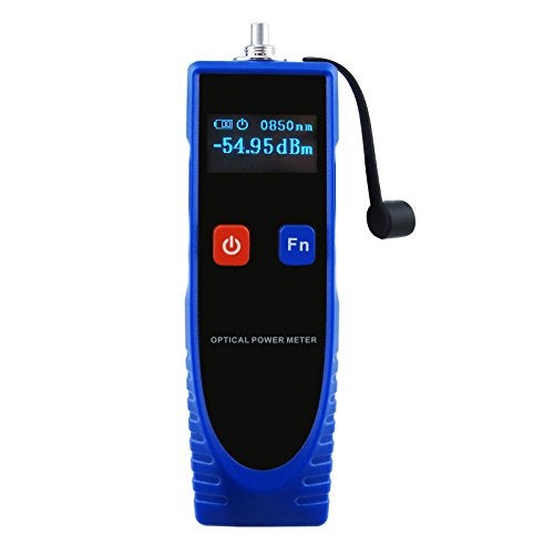 GAIN EXPRESS OPM Optical Power Meter Digital Tester 706dBm with 6 Optic Wave Length Portable Fiber Optic Cable Tester with FC Converter for FCSCST - Image 1