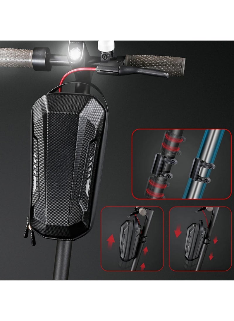 Generic EVA Front Hanging Scooter Handlebar Storage Bag for Mijia M365 Segway Ninebot ES ES1 ES2 ES3 ES4 Large Capacity Durable Suspension Bag for Charger Repair Tool Black 3L  - Image 5