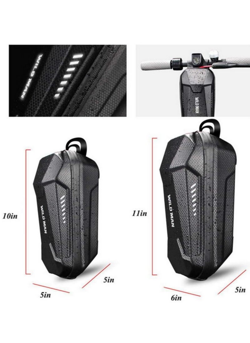 Generic EVA Front Hanging Scooter Handlebar Storage Bag for Mijia M365 Segway Ninebot ES ES1 ES2 ES3 ES4 Large Capacity Durable Suspension Bag for Charger Repair Tool Black 3L  - Image 2