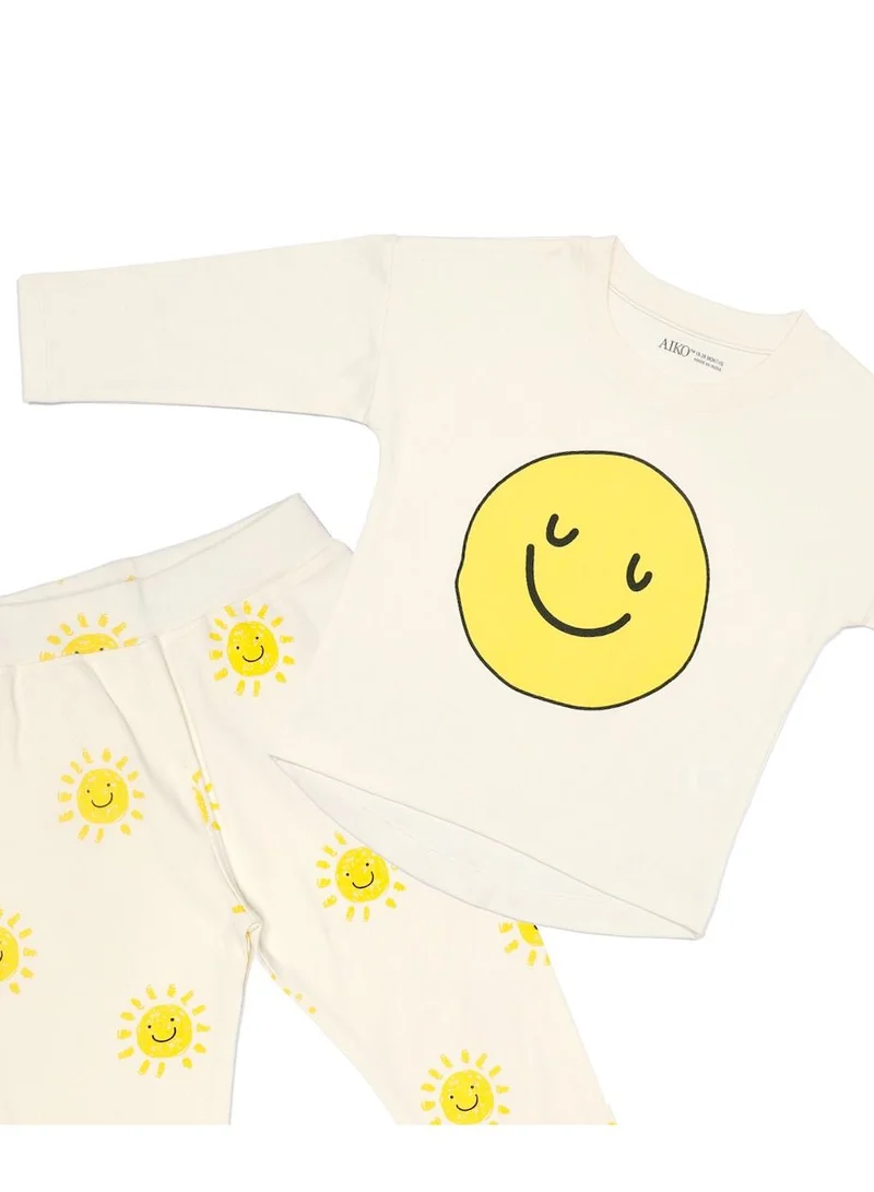 ايكو AIKO - Kids Cute Eternal Smiles Long Two Piece Pyjama Set