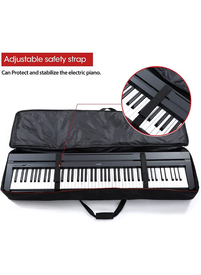 Jidyous - 88 Key Keyboard Case, Keyboard Gig Bag with 2-Pocket Keyboard Bag,600D Durable Oxford Inside Padded Full Coverage Dust for Protect Digital Piano Covers 88 keys 137x33 x 17cm - Image 1