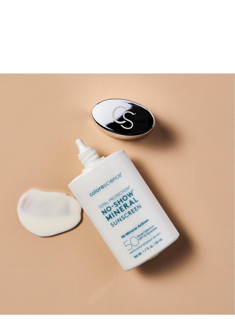 Colorescience Colorescience Total Protection No-Show Mineral Sunscreen SPF 50, 1.7oz, 100% Invisible all-mineral sunscreen for all skin tones & types - Image 2