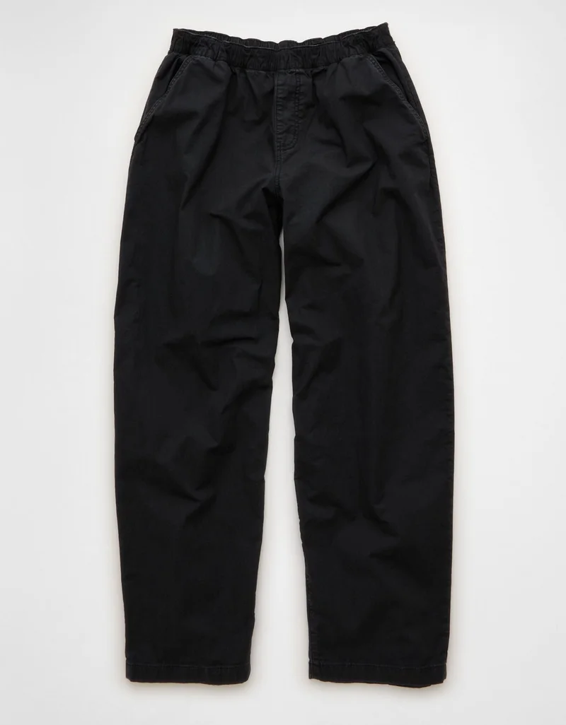 American Eagle  AE Low-Rise Pull-On Barrel Pant for Women | Best Price UAE