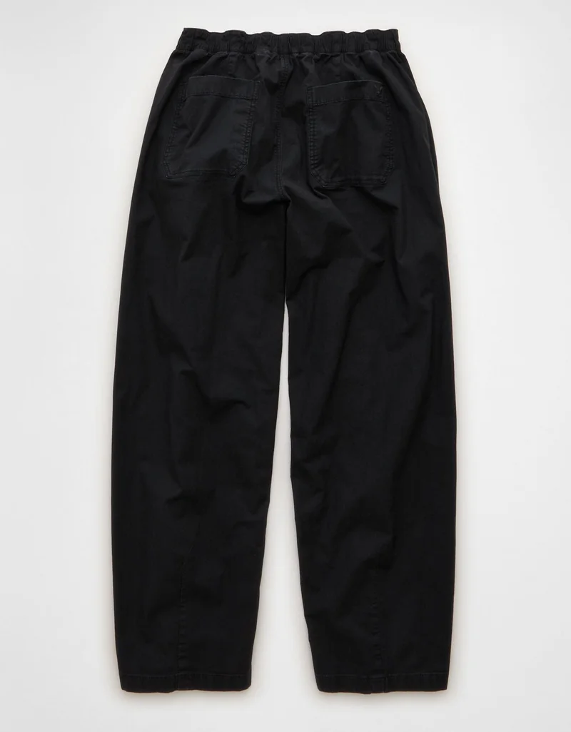 American Eagle  AE Low-Rise Pull-On Barrel Pant for Women | Best Price UAE