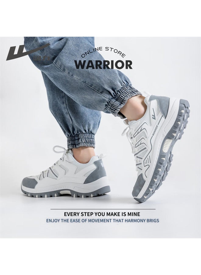 Pull Back Warrior Official Outdoor Mountaineering Shoes Men's Summer New Breathable Mesh Hiking Casual Sports Shoes Men - Image 3