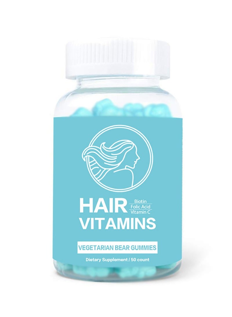 Vitamins Hair Cosmetics - Hair Vitamins Vegan Dietary Supplement Gummies - Image 1