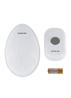 Epsilon Door Bell- EPSDB1441/ with Wireless Remote Control, 38 Music in Soft Chord Series, No-Wire Installation, Battery Included/ Range up to 80 m, Light and Simple Design, Perfect for Home  - Image 1