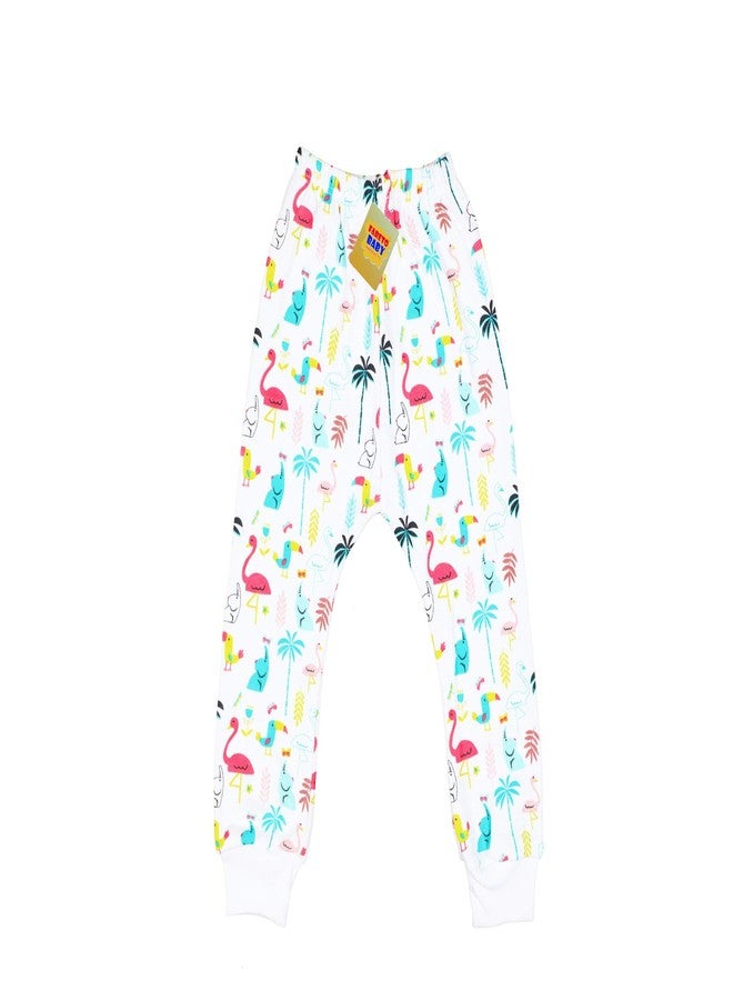 First Kids Step Baby Boy's & Baby Girl's Trackpants (Pack of 6) (pjama-Printed_Multicolored_6-9 Months) Multicolour - Image 3