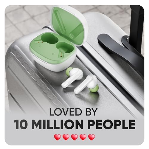 Mivi DuoPods Sync in Ear Earbuds | 60H Playtime Bluetooth Earphones Wireless | Earbuds ENC for Clear Calls | 13mm Drivers Ear Buds Wireless | Gaming Mode | BT 5.3 TWS ENC Earbuds Style | Earpods - Image 3