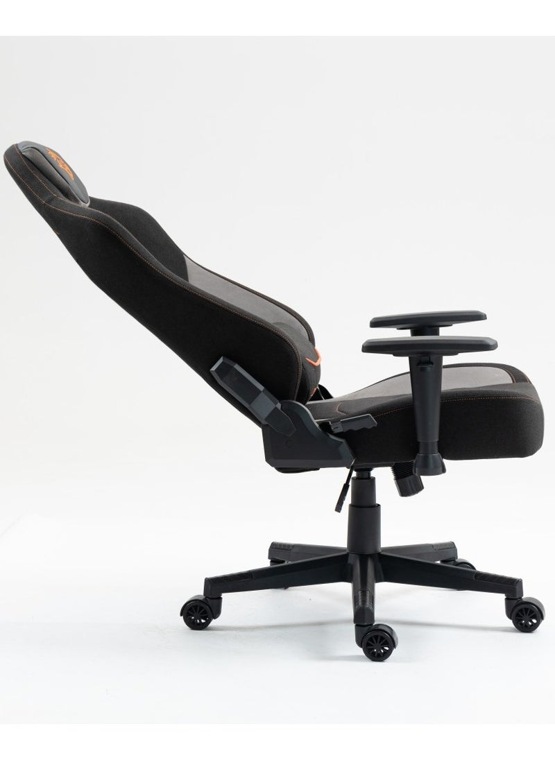 porodo Professional Gaming Chair with Molded Foam Seats and Class 4 Gas Lift and 2D Armrest, Lumbar Pillow, Headrest, Ergonomic Design, Comfortable & Durable Gaming Chair - Black  - Image 5