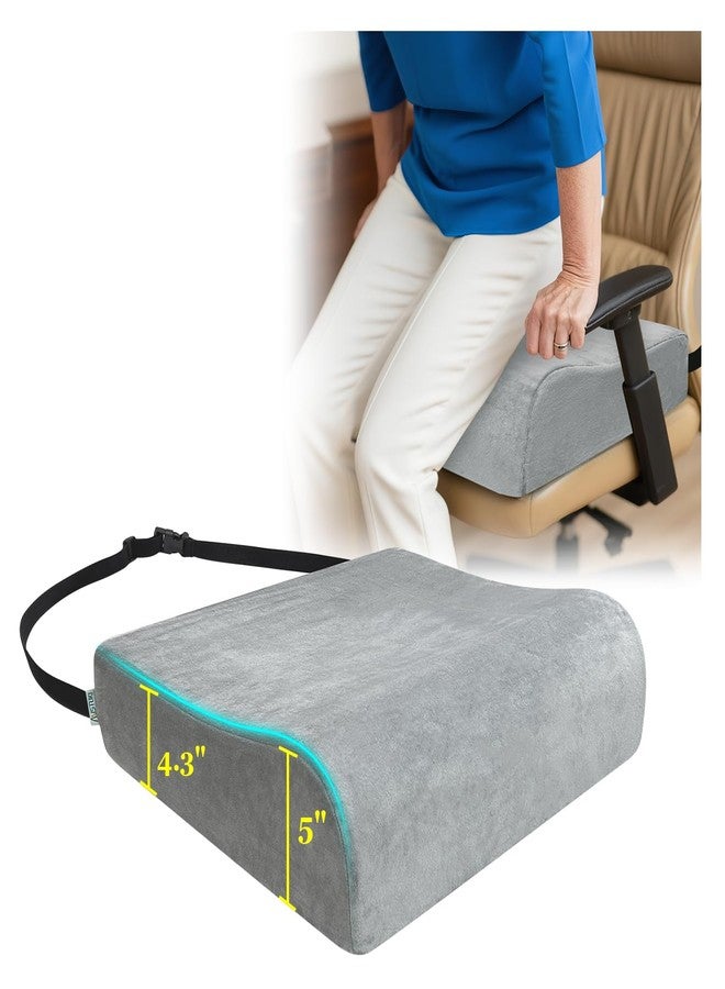 Mistuki Adult Seat Booster Chair Lift Cushions for Elderly, Office Extra Thick Large Cushion to Raise Height, Heavy People Seniors Wheel Chair Pad, Back Tailbone Sciatica Pressure Relief Foam - Image 1