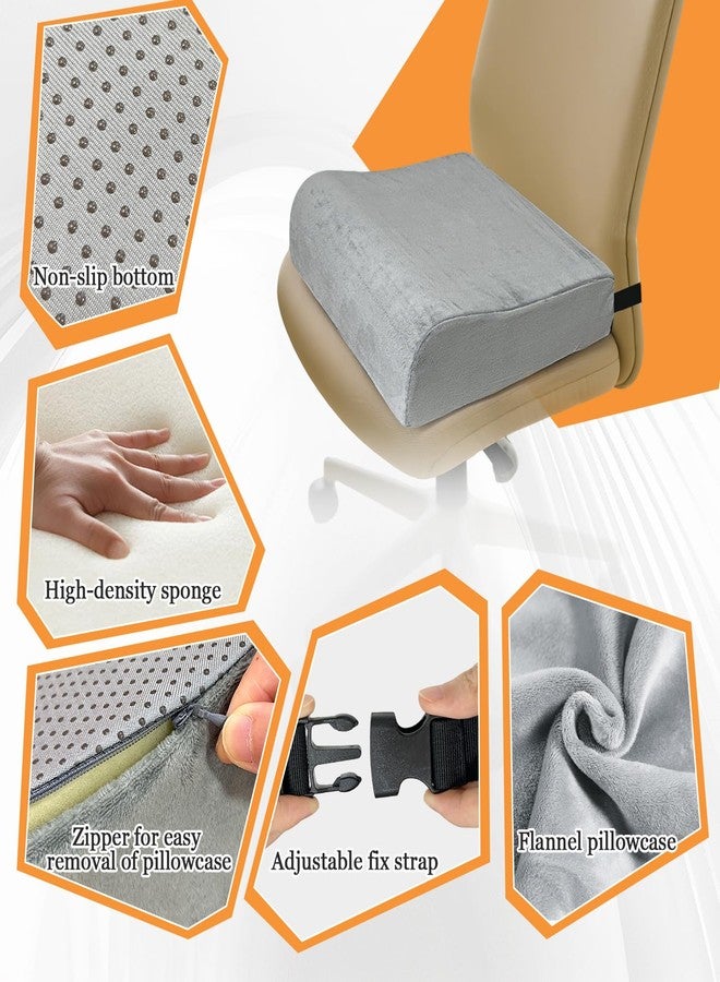 Mistuki Adult Seat Booster Chair Lift Cushions for Elderly, Office Extra Thick Large Cushion to Raise Height, Heavy People Seniors Wheel Chair Pad, Back Tailbone Sciatica Pressure Relief Foam - Image 5