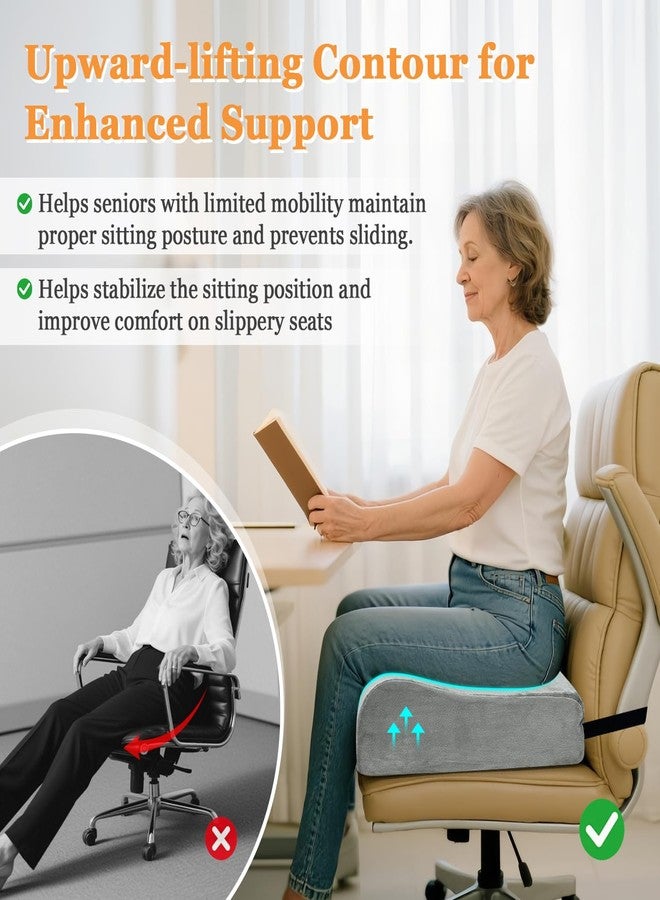Mistuki Adult Seat Booster Chair Lift Cushions for Elderly, Office Extra Thick Large Cushion to Raise Height, Heavy People Seniors Wheel Chair Pad, Back Tailbone Sciatica Pressure Relief Foam - Image 3