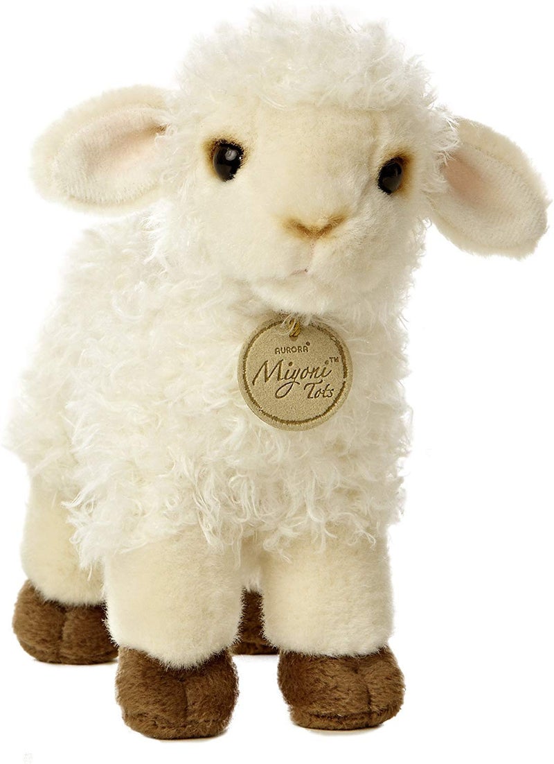 Aurora 7"" Miyoni Baby Lamb and 8.5"" Suffolk Lamb Bundle - Image 2
