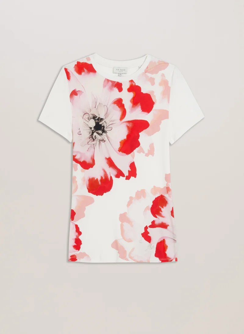 تيد بيكر Printed Crew Neck T-Shirt