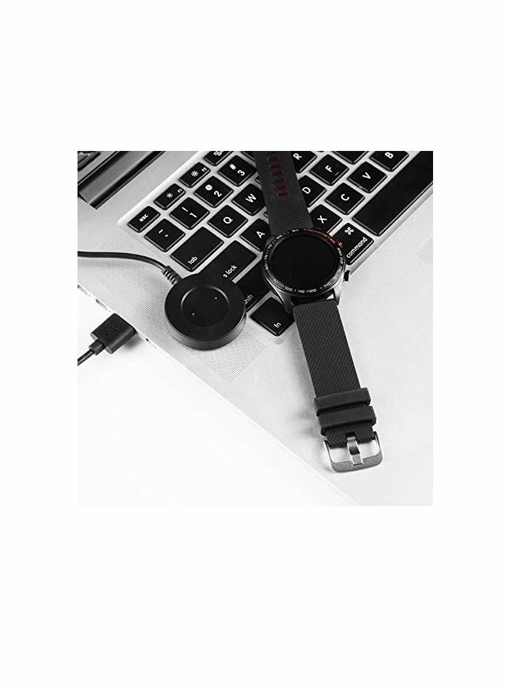 Y&D Compatible with Huawei Watch GT Honor Magic Dream 2e Active Charger Replacement Charging Cable Cradle for Smartwatch Black  - Image 3