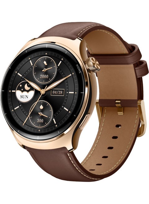 Mibro Lite 3 Pro Smartwatch 1.32" AMOLED Display 10 Axis Motion Sensor Bluetooth Calling GPS 150+ Sport Modes 5ATM Water Resistant Heart Rate Monitoring 15 Days Battery Life Smartwatch Rose Gold