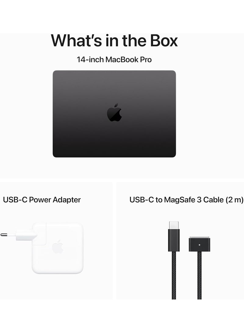 ابل  أحدث شريحة كمبيوتر محمول MacBook Pro MRX43 M3 Pro لعام 2023 مع وحدة معالجة مركزية 12 نواة، ووحدة معالجة رسومات 18 نواة: شاشة Liquid Retina XDR مقاس 14.2 بوصة، وذاكرة موحدة سعة 18 جيجابايت، وتخزين SSD سعة 1 تيرابايت، وتعمل مع iPhone/iPad - Image 5