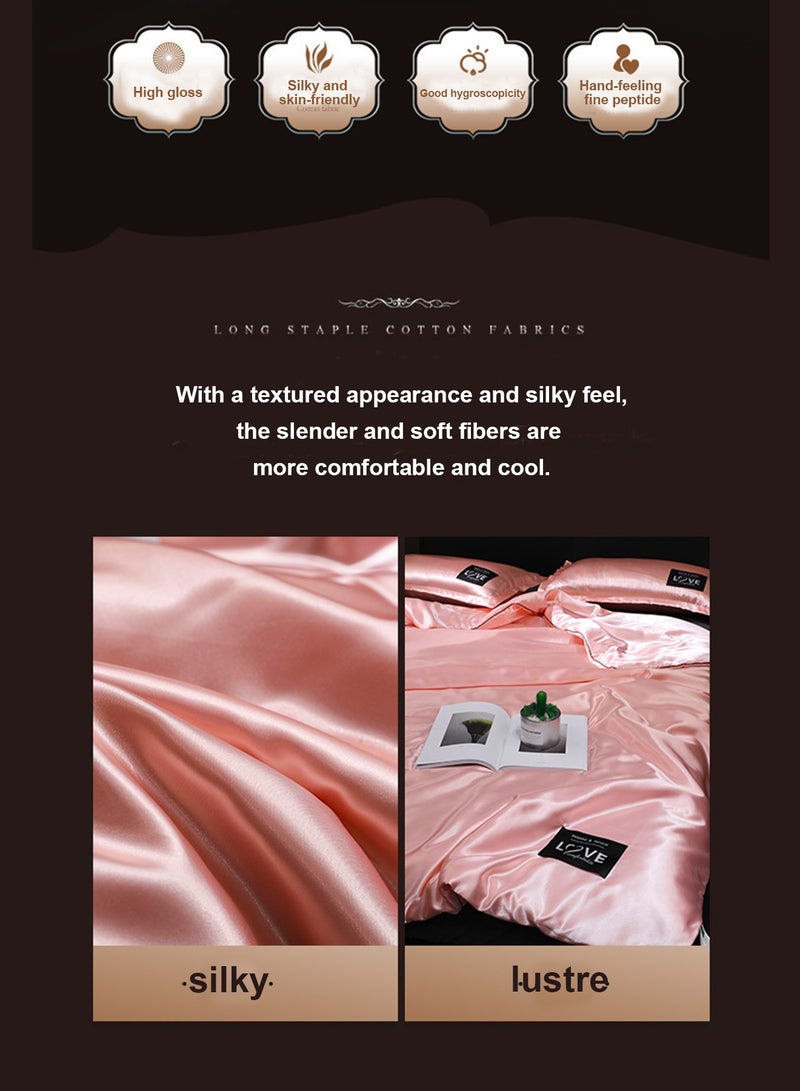 150x200cm Cooling Quilt Lyocell Cold-tech Fabric Comforter Blanket For Hot Sleepers Lightweight Silk-like Smooth Soft Breathable Summer Quilt Pink  - Image 4