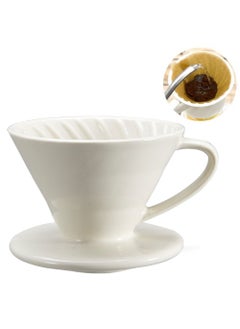 V60 Ceramic Dripper Made Of High Fired Material Pour Over Coffee Maker Slow Brewing Home Office Cafe Strong Flavour Brewer White - pzsku/Z84C8AB7361E59FE57B4BZ/45/_/1725003522/418c7f04-3409-4604-851d-d73e41d32e33