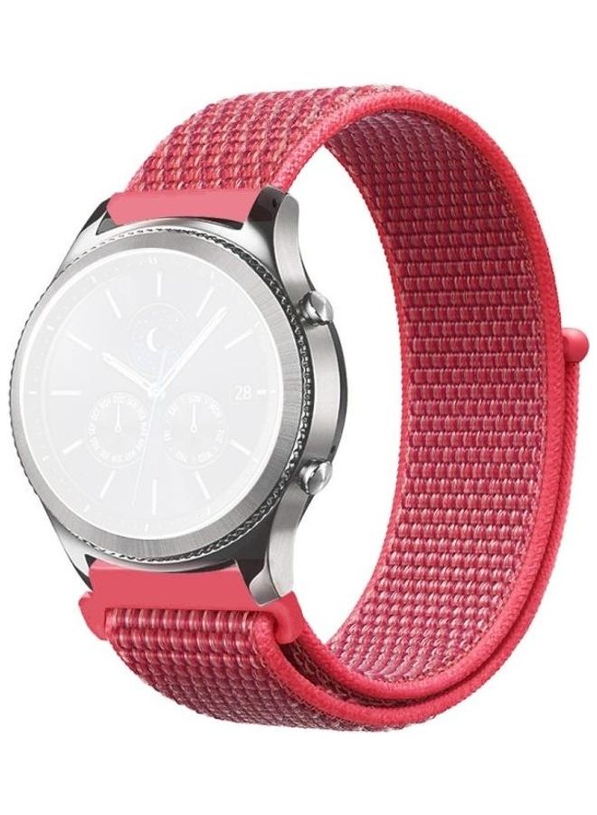 BGM 46mm Simple Nylon Braided Strap For Samsung Galaxy Watch Pink - Image 2