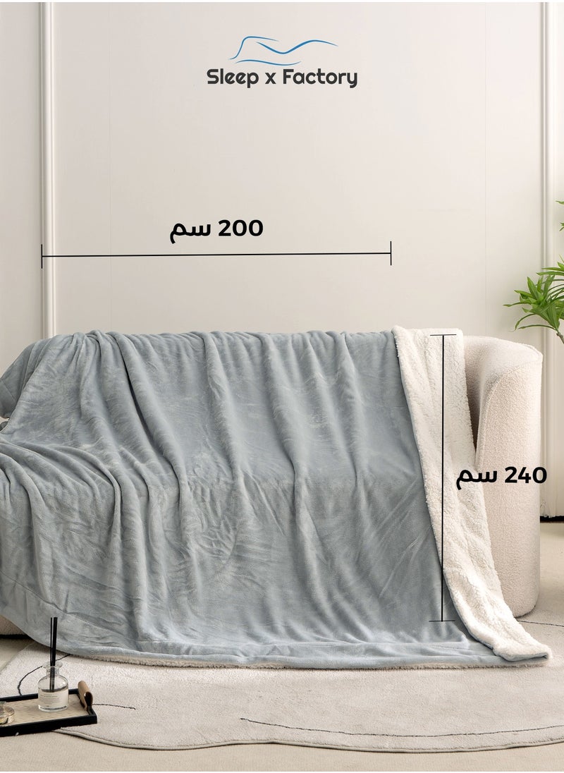 سليب × فاكتوري بطانية مخمل و فرو وجهين  - Image 3