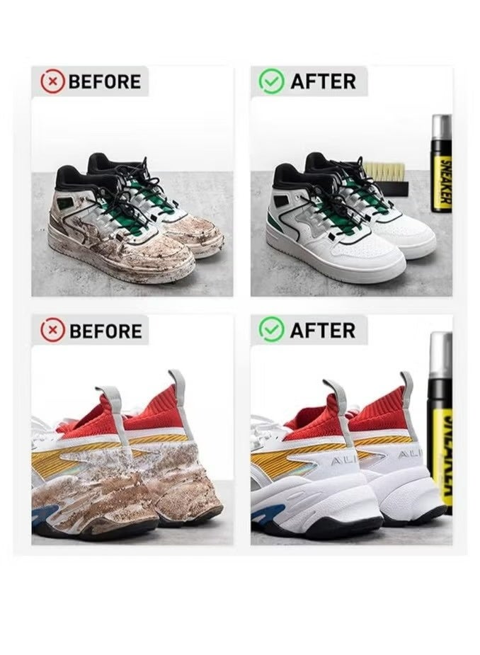 بيكي مجموعة نظافة الأحذية ، مجموعة نظافة الأحذية للحذاء الرياضي ، منظف الرغوة الخالية من الماء للحذاء الرياضي 5.3 أوقية مع فرشاة الأحذية ومنشفة ملابس الألياف الدقيقة ، مجموعة تنظيف الحذاء الرياضي الممتازة العمل على معظم الأحذية - Image 4