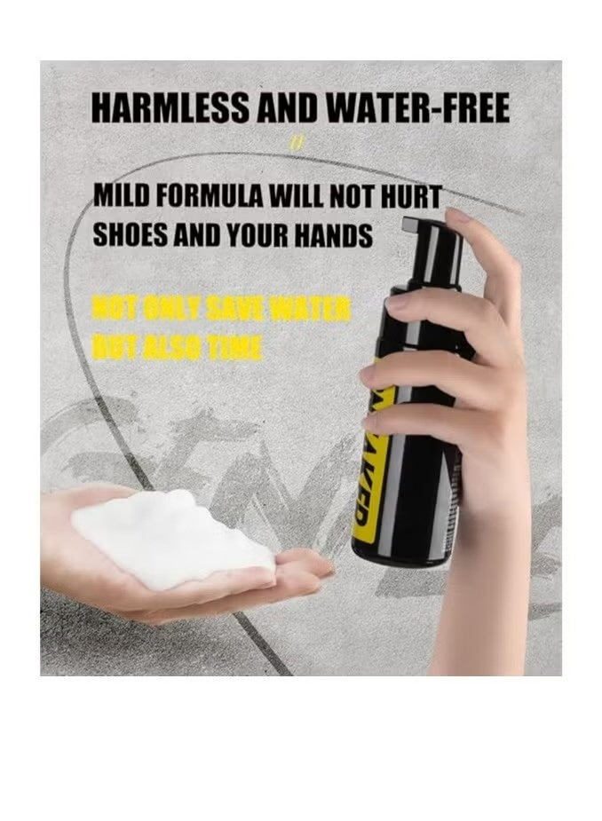 بيكي مجموعة نظافة الأحذية ، مجموعة نظافة الأحذية للحذاء الرياضي ، منظف الرغوة الخالية من الماء للحذاء الرياضي 5.3 أوقية مع فرشاة الأحذية ومنشفة ملابس الألياف الدقيقة ، مجموعة تنظيف الحذاء الرياضي الممتازة العمل على معظم الأحذية - Image 3